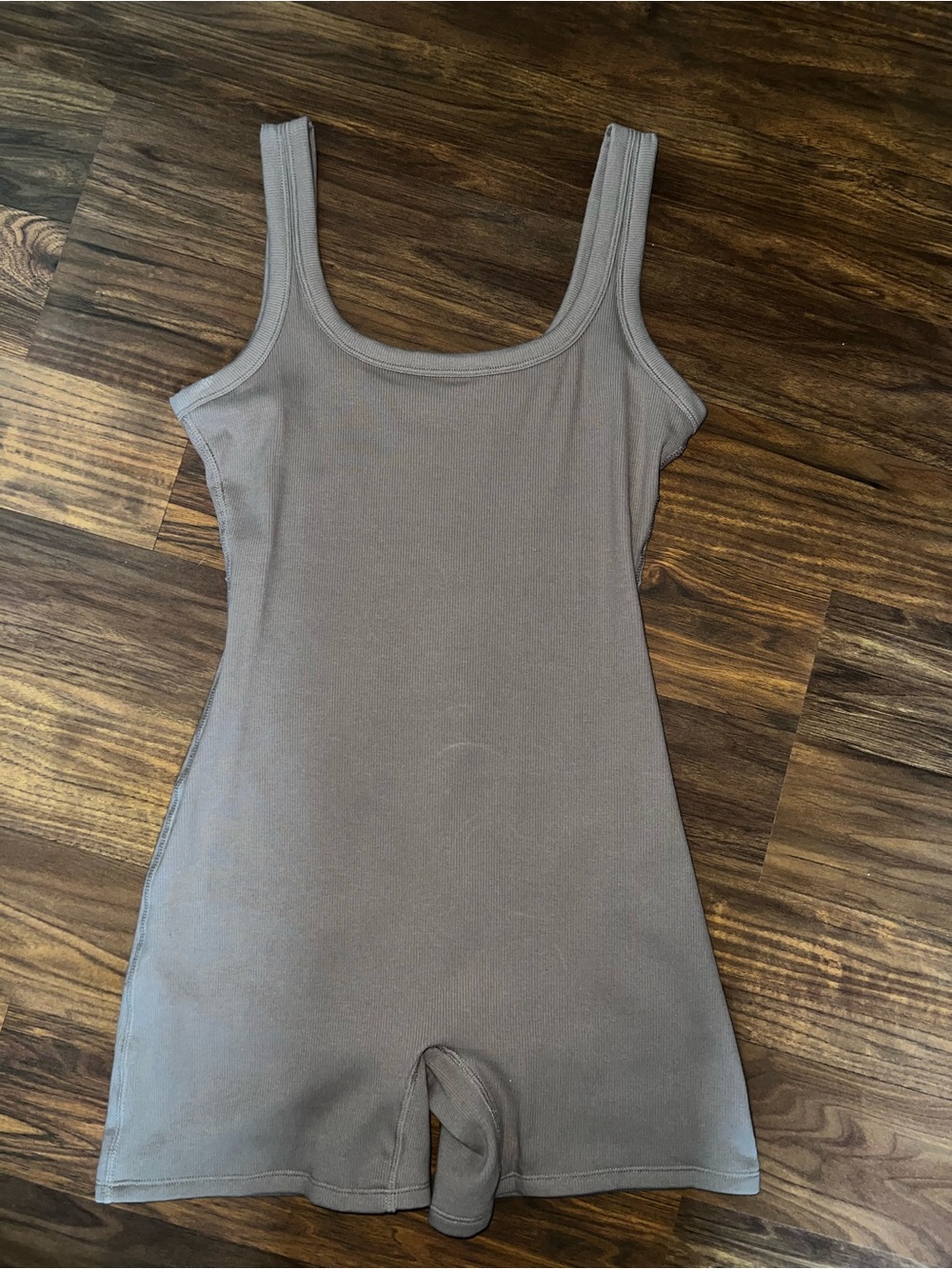 No Boundaries Sleeveless Shaping Bodysuit Romper - Brown Taupe